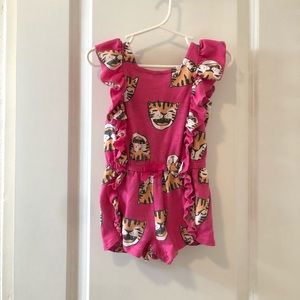 Cat & Jack hot pink tiger romper